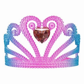 Pink Poppy Shimmering Mermaid Jewel Heart Crown
