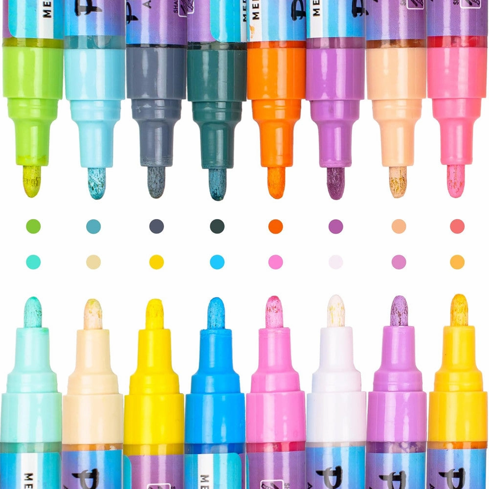 Pintar Pastel Collection Acrylic Paint Markers - Medium Tip 5mm, 16 Pack