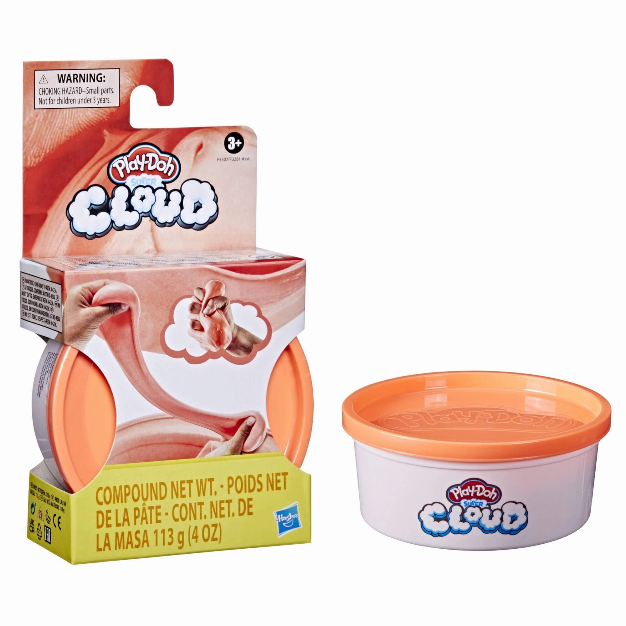 Play-Doh Super Cloud Slime Single Can Neon Red