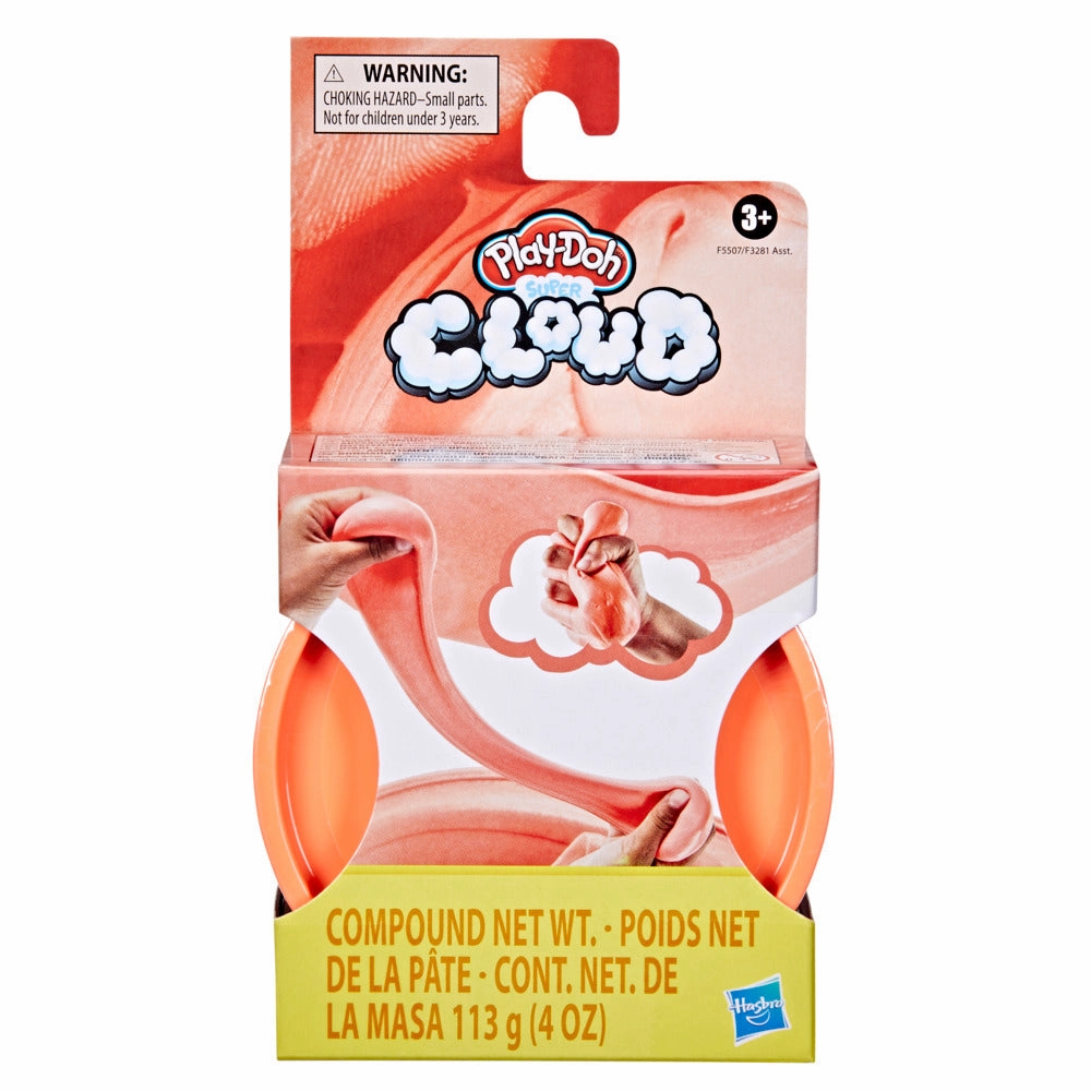 Play-Doh Super Cloud Slime Single Can Neon Red