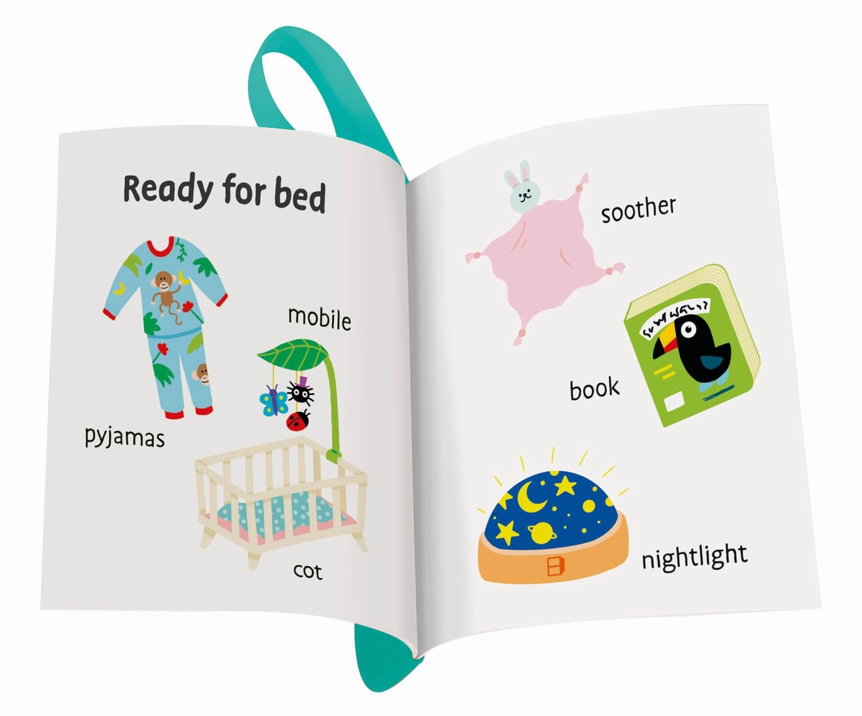 Play  Flip & Pop My First Words Waterproof Book & Teether Edge Age 6M 