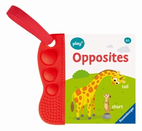 Play  Flip & Pop Opposites Waterproof Book with Teething Edge Ages 6M 