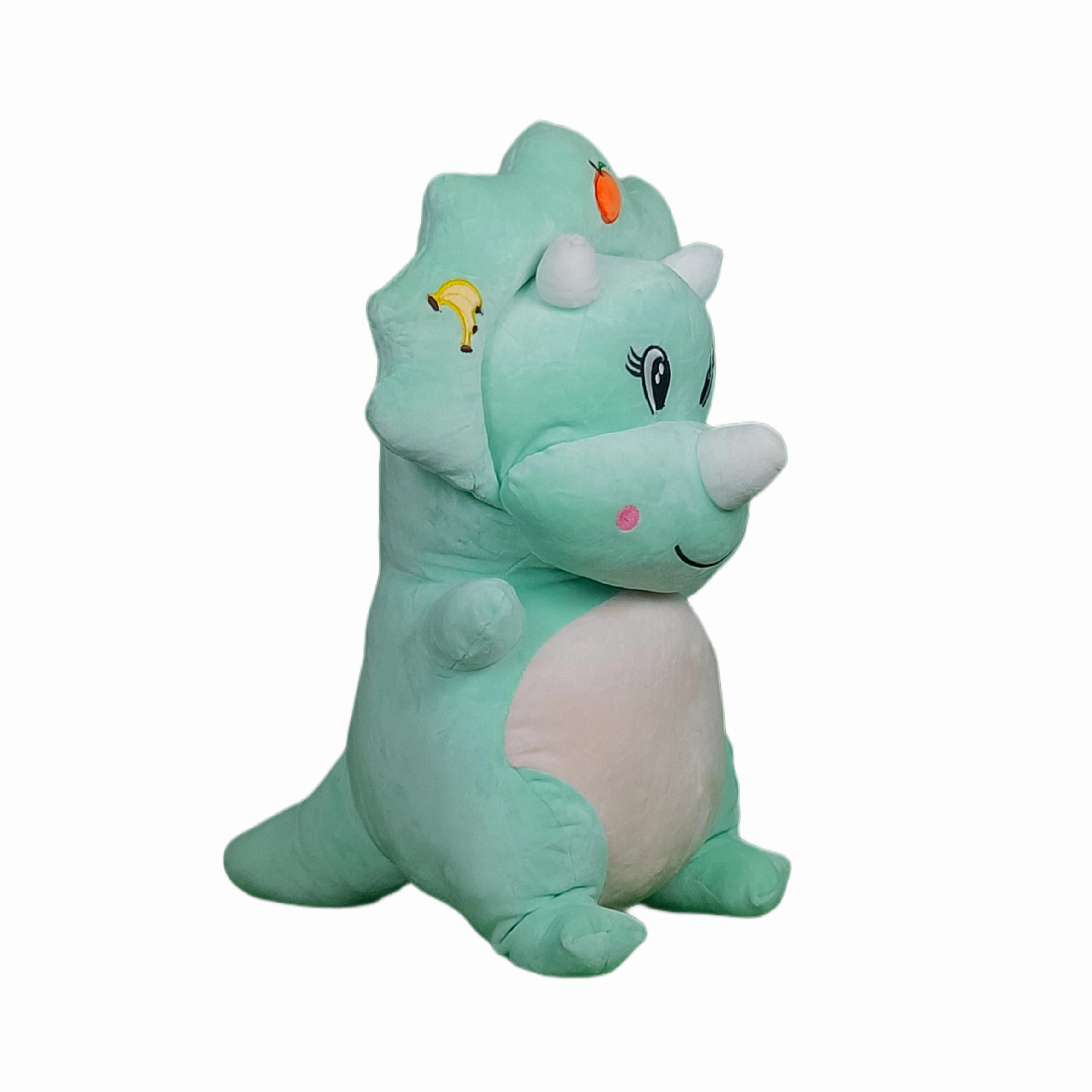Play Hour Fruit Dragon Plush Soft Toy for Kids Ages 3 Years & Up - Green, 55cm