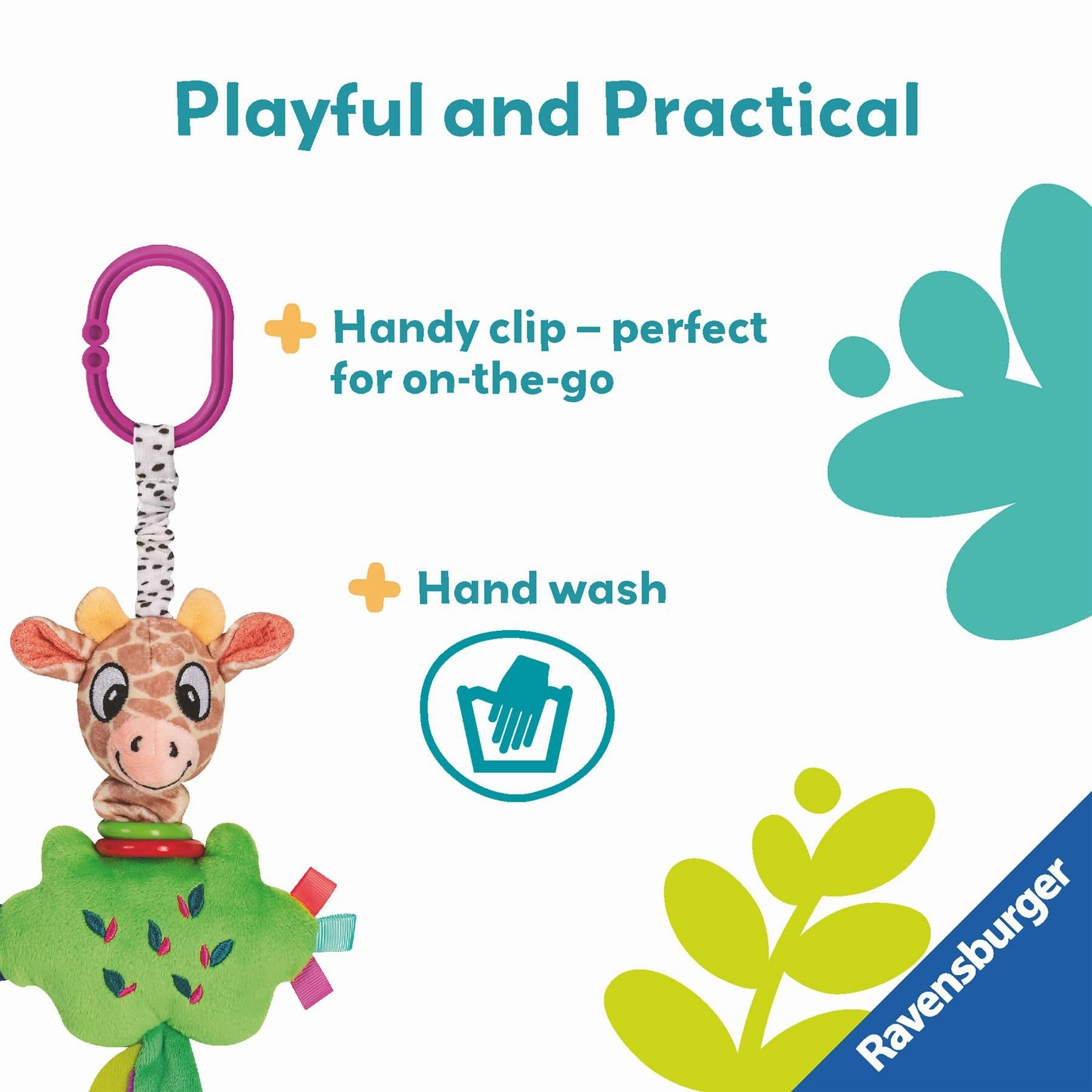Play  Pull & Wiggle Giraffe Activity Toy with Wiggle Motion for Babies