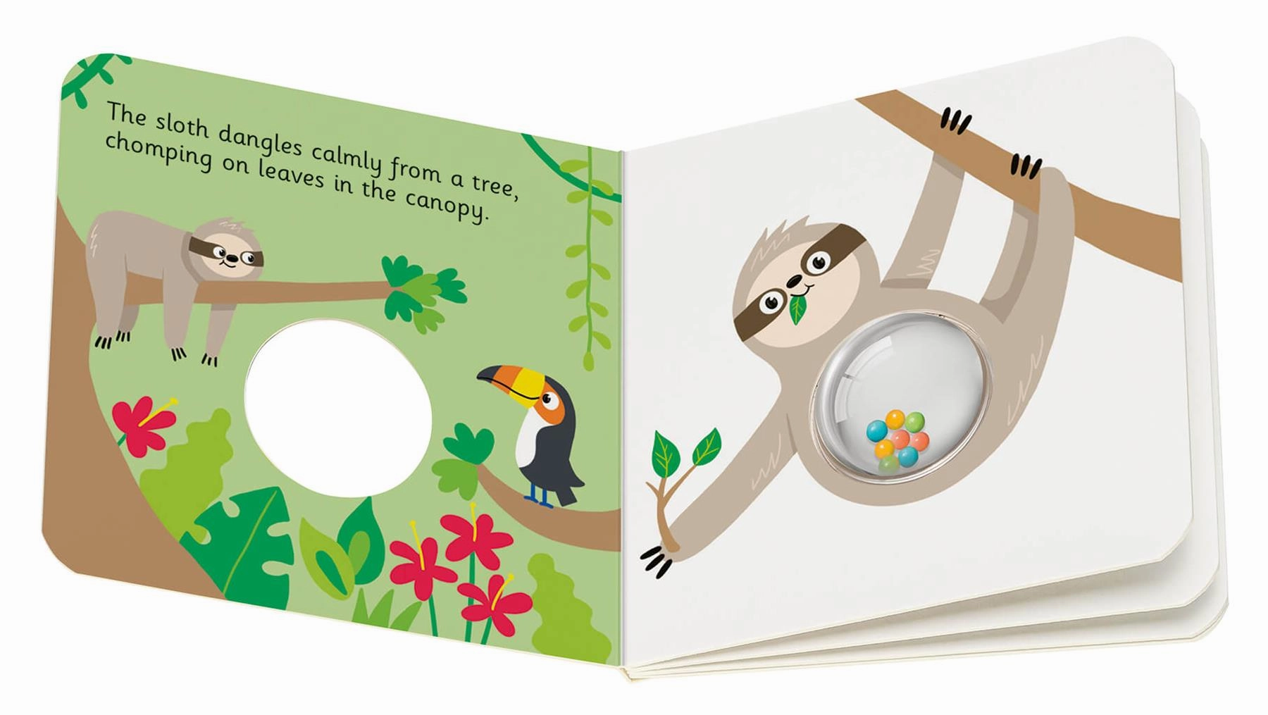 Play  Ready, Steady, Shake First Animals Board Book w/ Rattle for 6M 