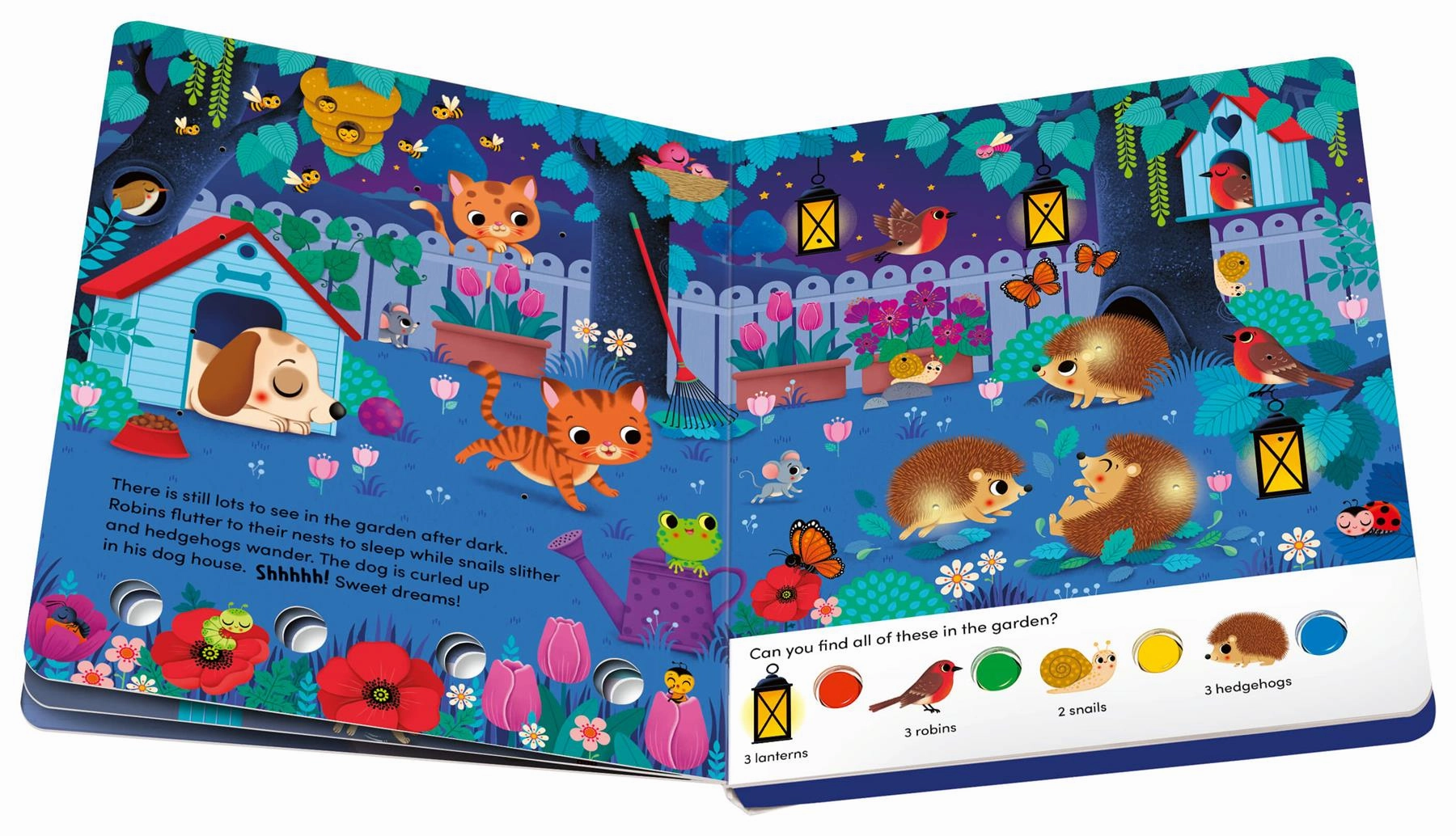 Play  Search & Shine In the Night Seek & Find Book with Lights Ages 2 