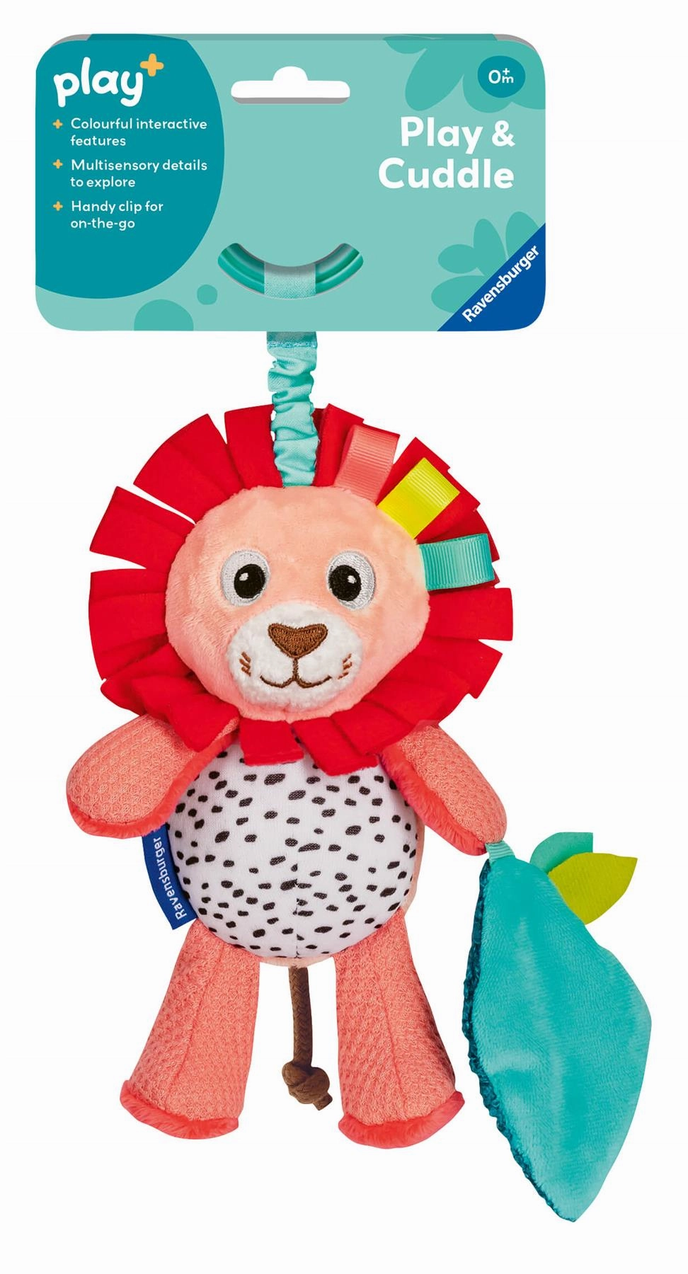 Play  Shake and Rattle Lion Soft Activity Toy with Rattle for Babies