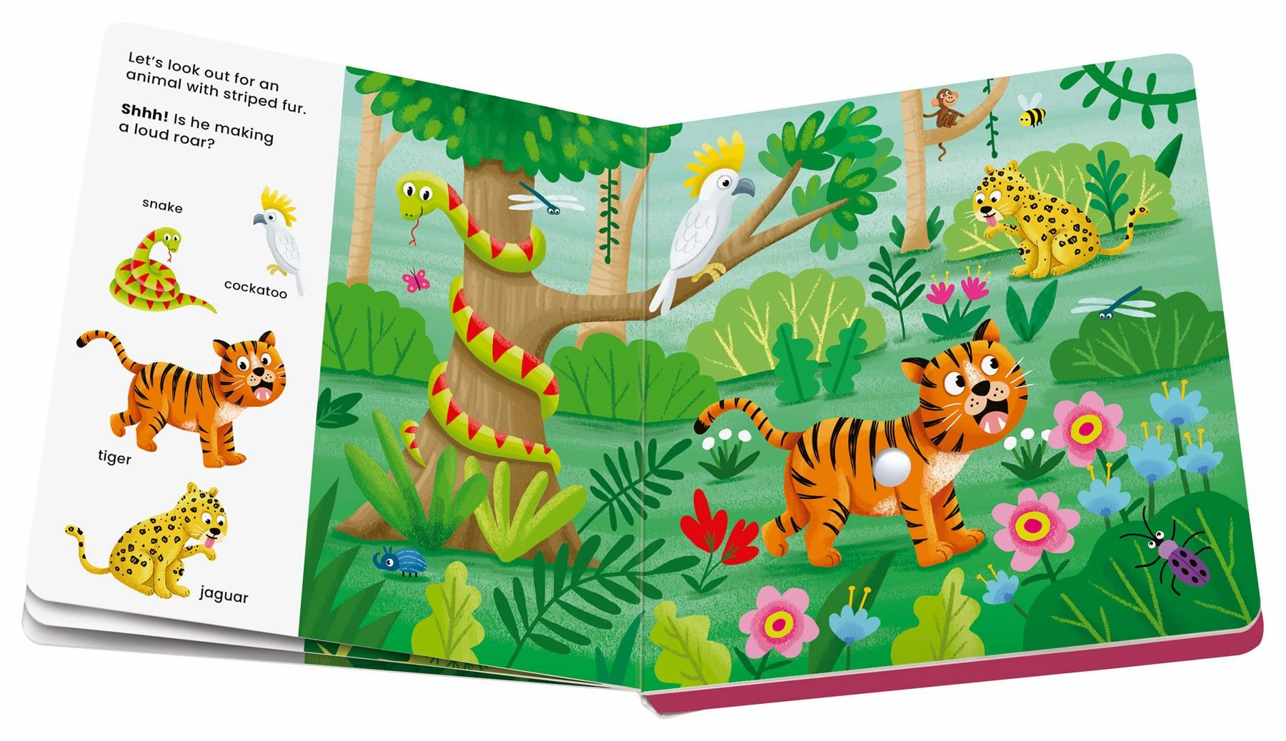 Play  Shh Who's there? Jungle Animals Search & Find Sound Book Age 1 