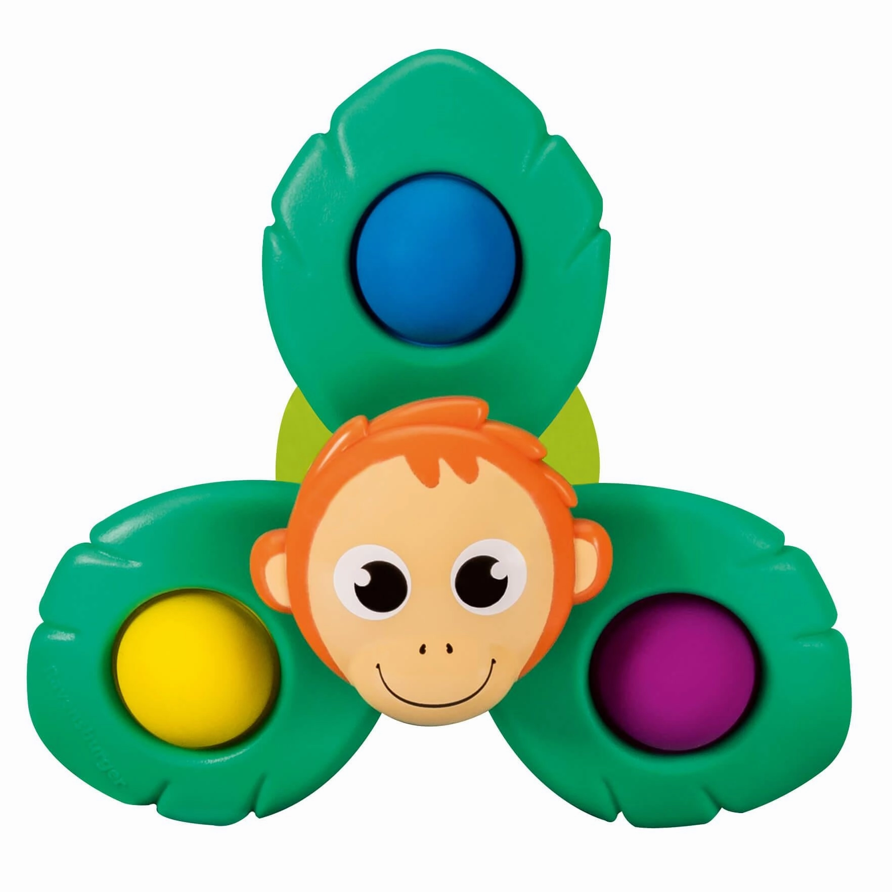 Play  Spin & Pop: Monkey Fidget Spinner with Suction Cup for Babies