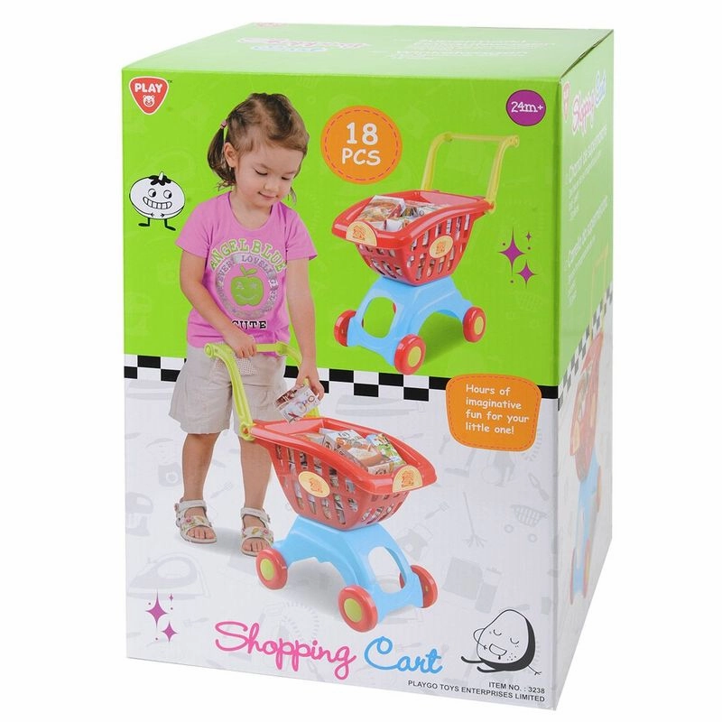 Playgo Toys Ent. Ltd. Shopping Cart 18 Piece