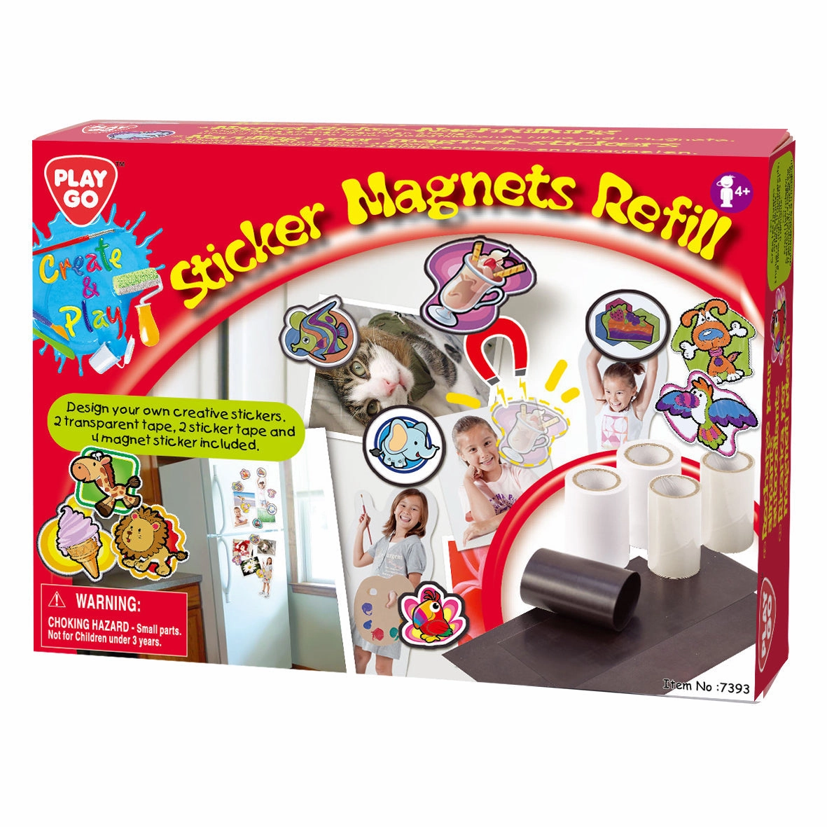 Playgo Toys Ent. Ltd. Sticker Magnets Refill