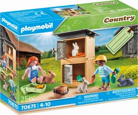 Playmobil 70675 Country Rabbit Pen Gift Set Small