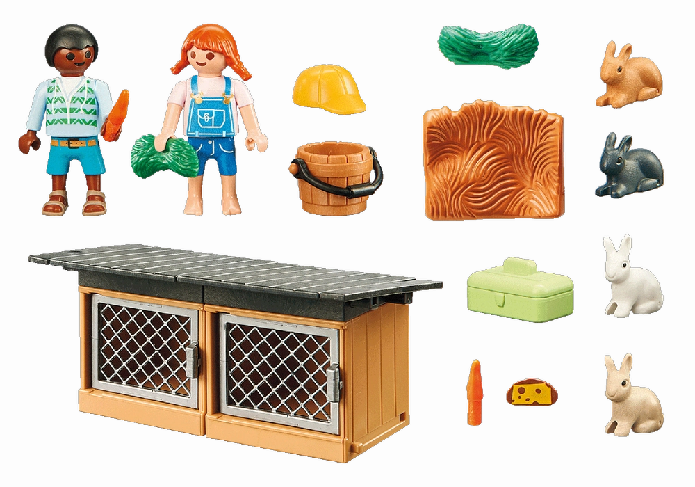 Playmobil 70675 Country Rabbit Pen Gift Set Small