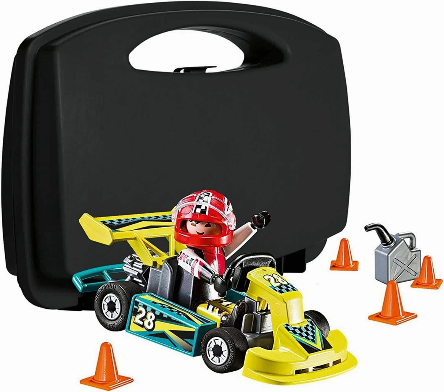 Playmobil Action 9322 Go-Kart Racer Small Carry Case for Ages 4 and Up