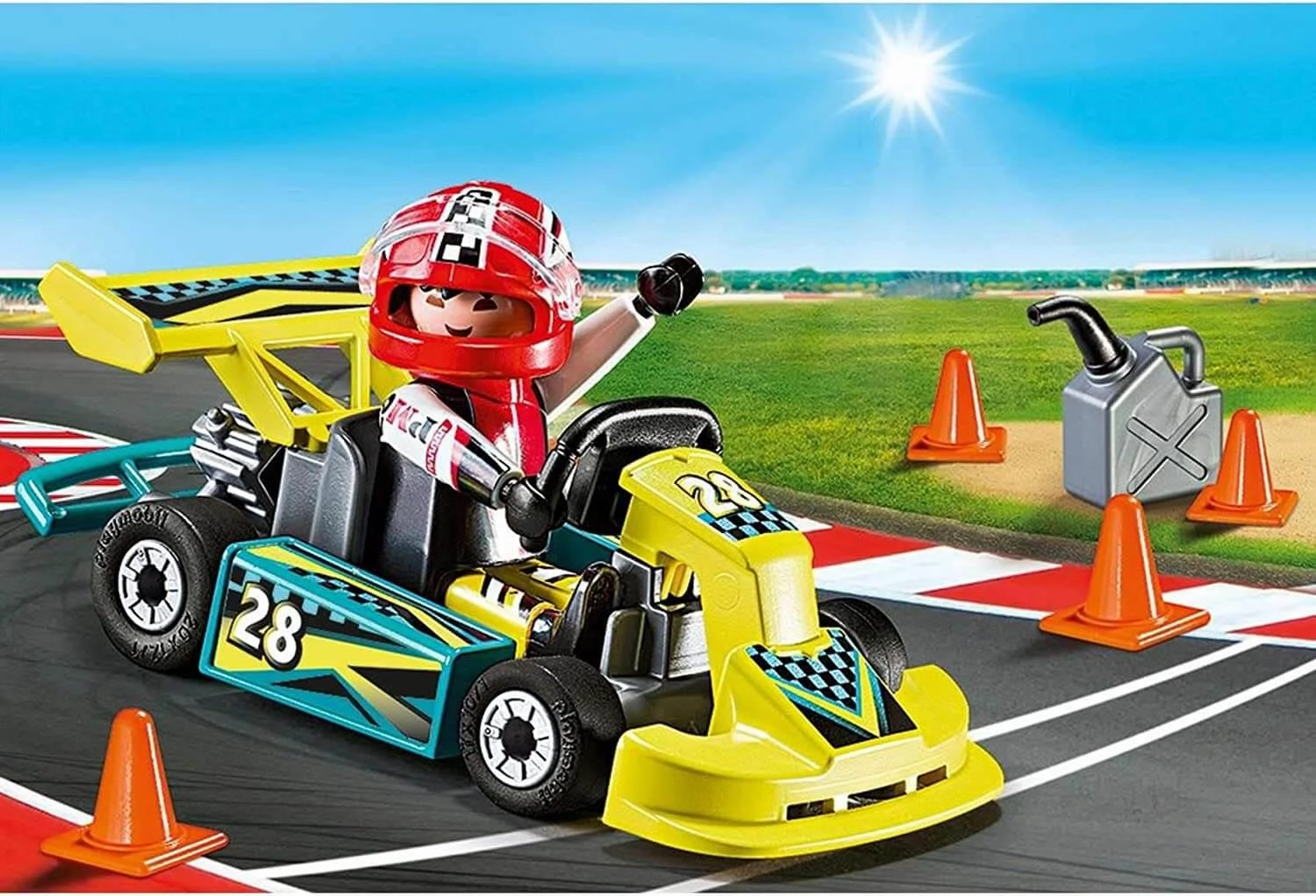 Playmobil Action 9322 Go-Kart Racer Small Carry Case for Ages 4 and Up