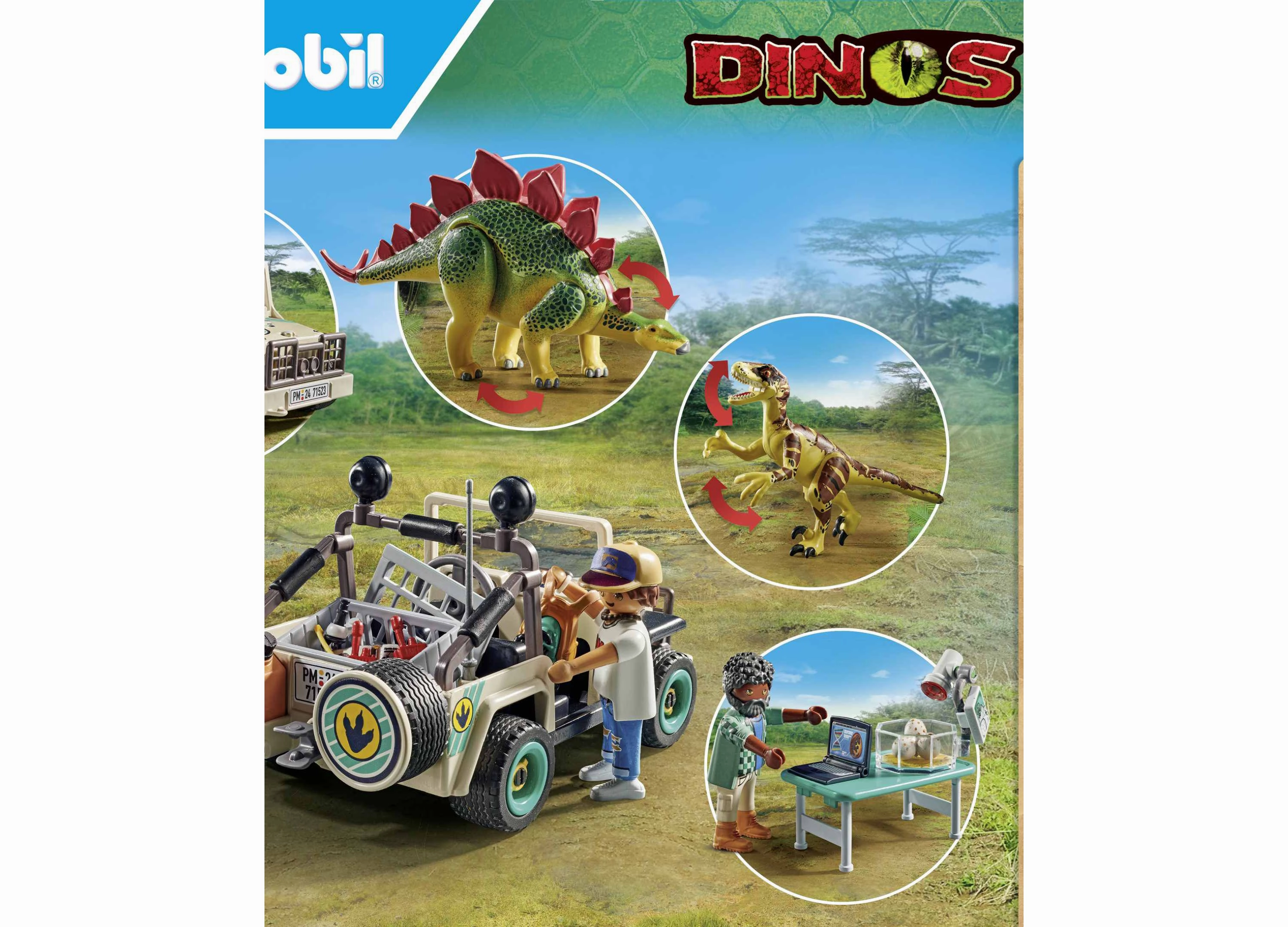 PLAYMOBIL Adventure Research Camp Dino Exploration Set - 93 Pieces