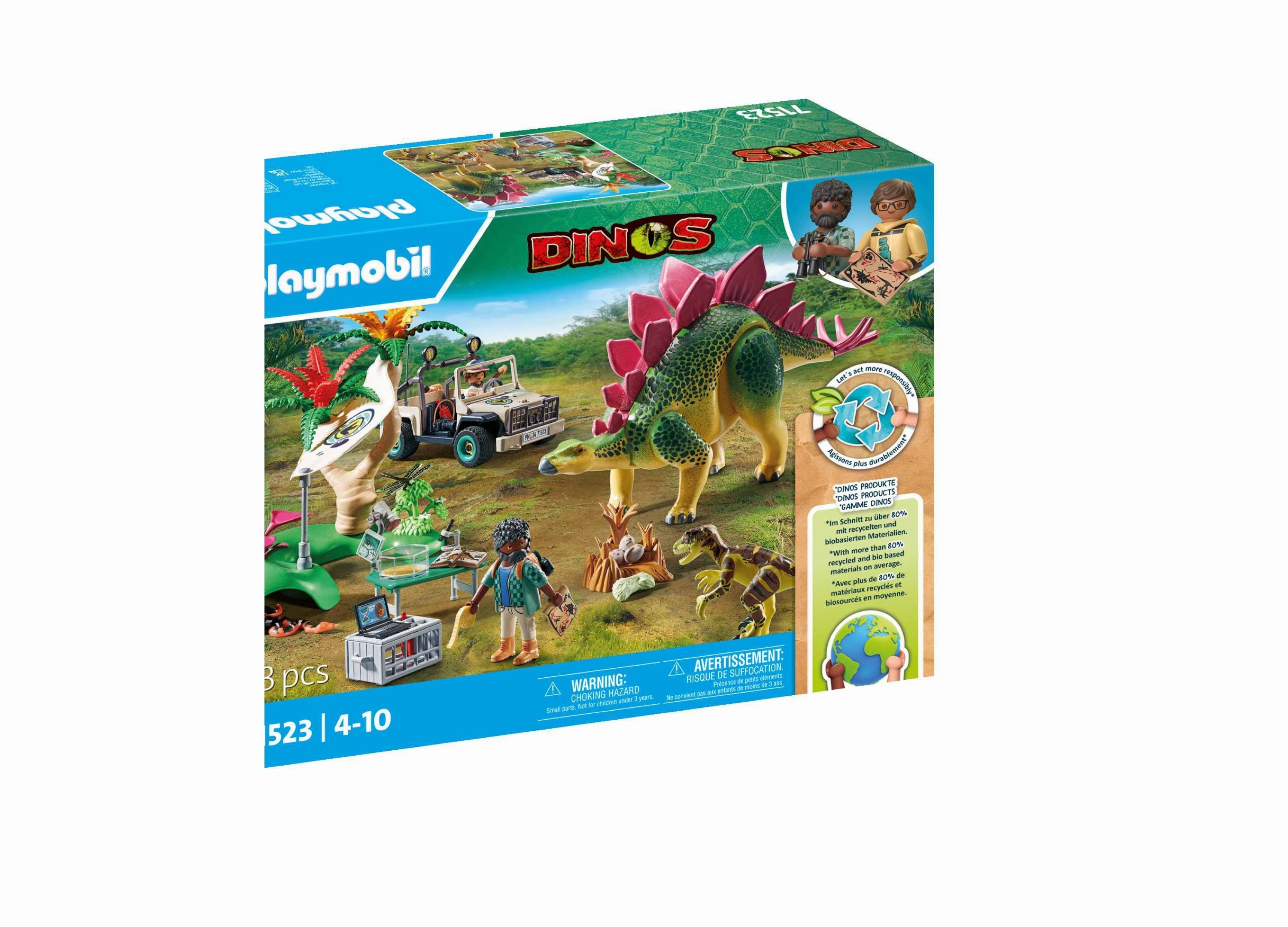 PLAYMOBIL Adventure Research Camp Dino Exploration Set - 93 Pieces