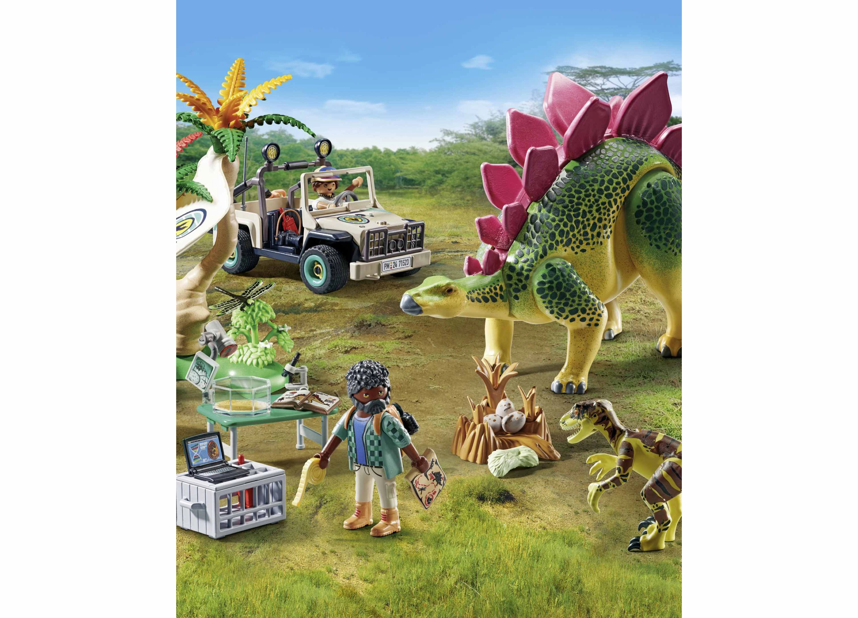 PLAYMOBIL Adventure Research Camp Dino Exploration Set - 93 Pieces