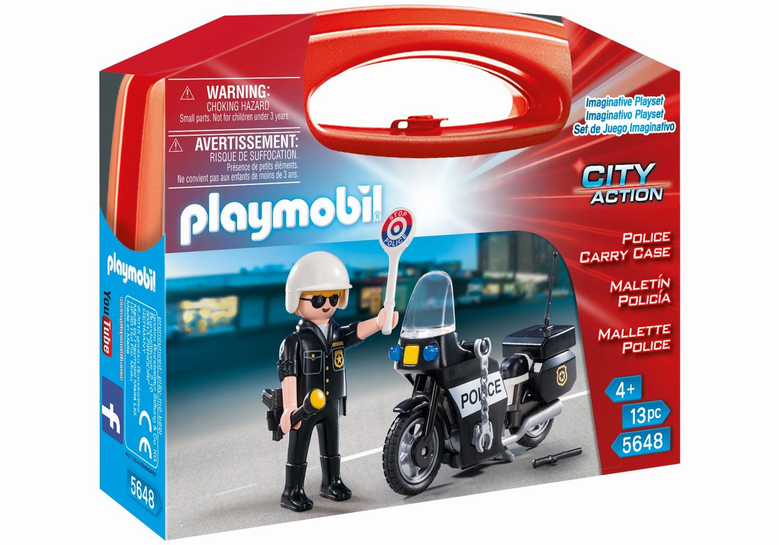 Playmobil City Action 5648 Small Police Carry Case for Ages 4 and Up