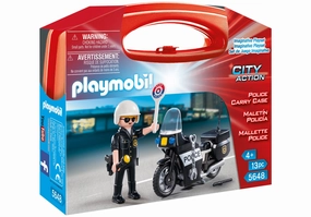 Playmobil City Action 5648 Small Police Carry Case for Ages 4 and Up