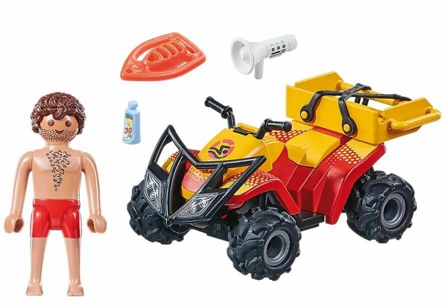 Playmobil City Action 71040 Beach Patrol Quad Playset for Age 4 and Up