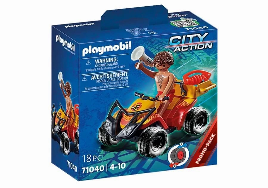 Playmobil City Action 71040 Beach Patrol Quad Playset for Age 4 and Up