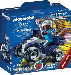 Playmobil City Action 71092 Police Quad & Policewoman for Ages 4 & Up