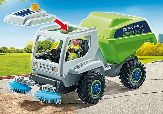 Playmobil City Action 71432 Street Sweeper Playset for Ages 4 and Up
