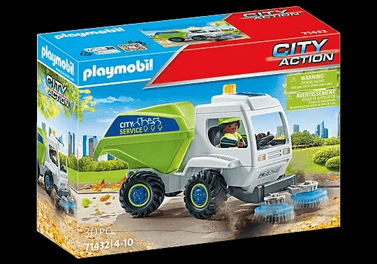 Playmobil City Action 71432 Street Sweeper Playset for Ages 4 and Up