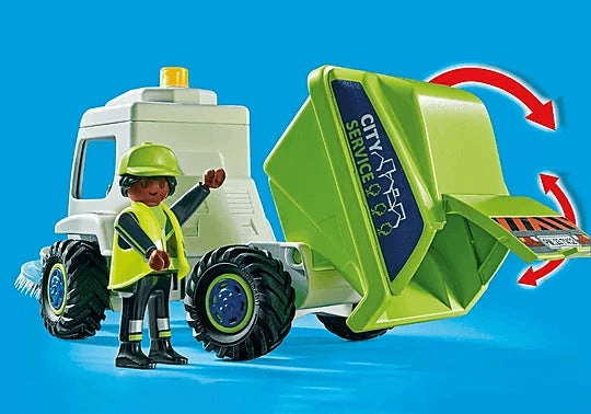 Playmobil City Action 71432 Street Sweeper Playset for Ages 4 and Up