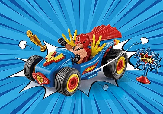 Playmobil Fun Stars 71632 Racing Kart: Wrestler Playset for Age 4 & Up