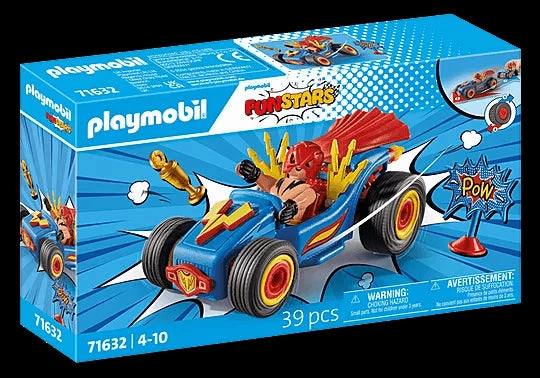 Playmobil Fun Stars 71632 Racing Kart: Wrestler Playset for Age 4 & Up