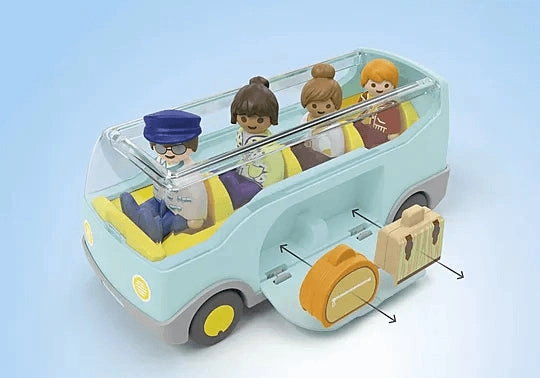 Playmobil Junior 71682 Airport Shuttle Bus Playset for Ages 1 and Up