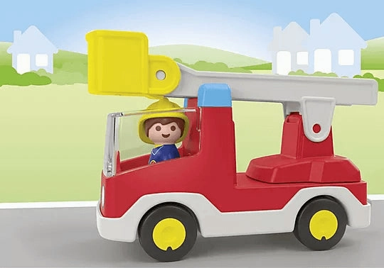 Playmobil Junior 71683 Ladder Unit Fire Truck Playset for Ages 1 & Up