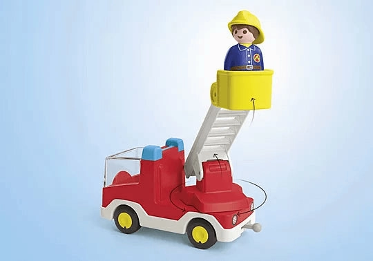 Playmobil Junior 71683 Ladder Unit Fire Truck Playset for Ages 1 & Up