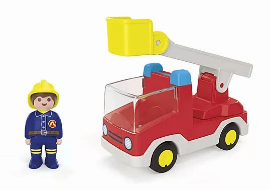Playmobil Junior 71683 Ladder Unit Fire Truck Playset for Ages 1 & Up