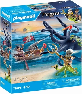 Playmobil Pirates 71419 Battle with the Giant Octopus for Age 4 and Up