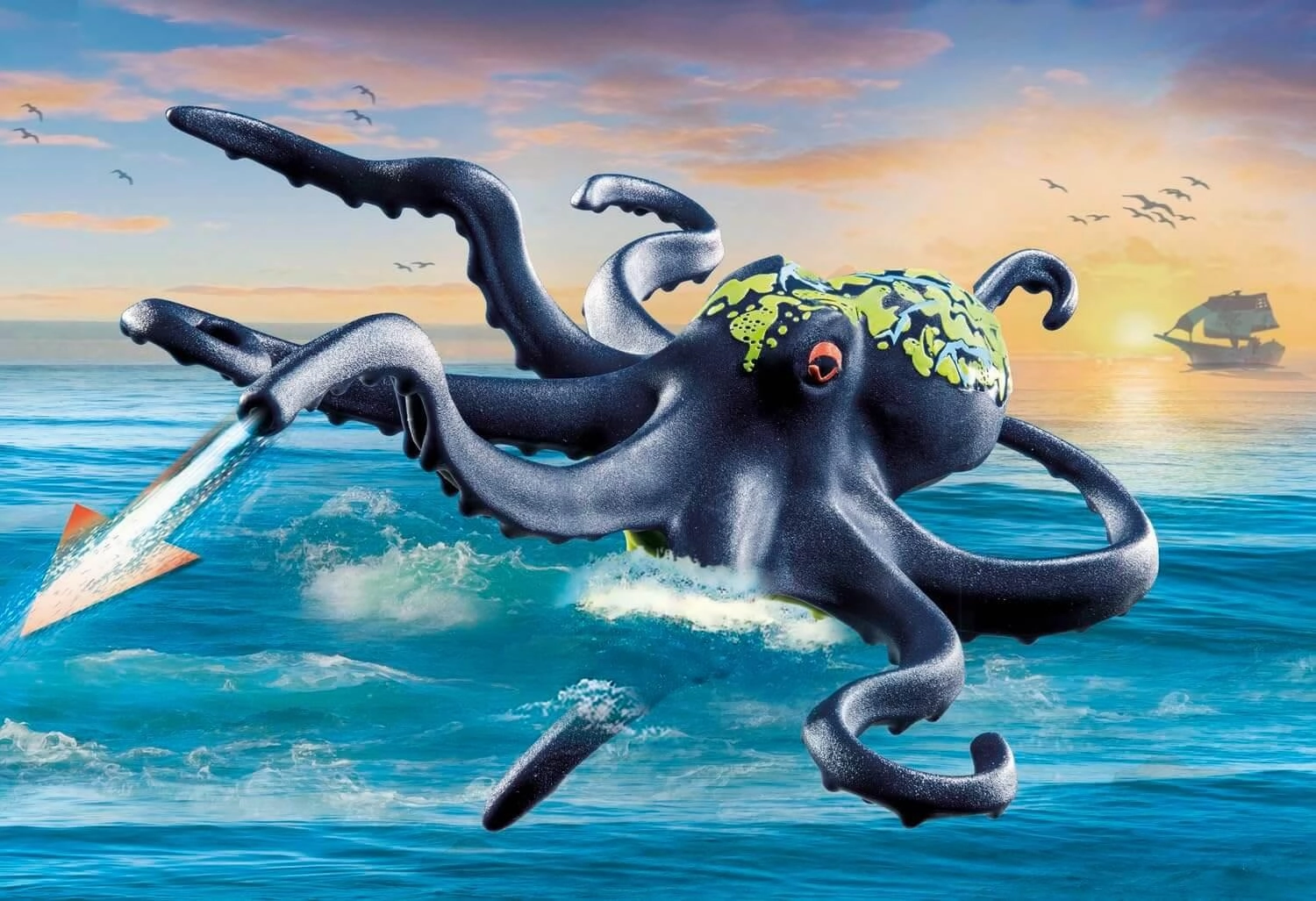 Playmobil Pirates 71419 Battle with the Giant Octopus for Age 4 and Up