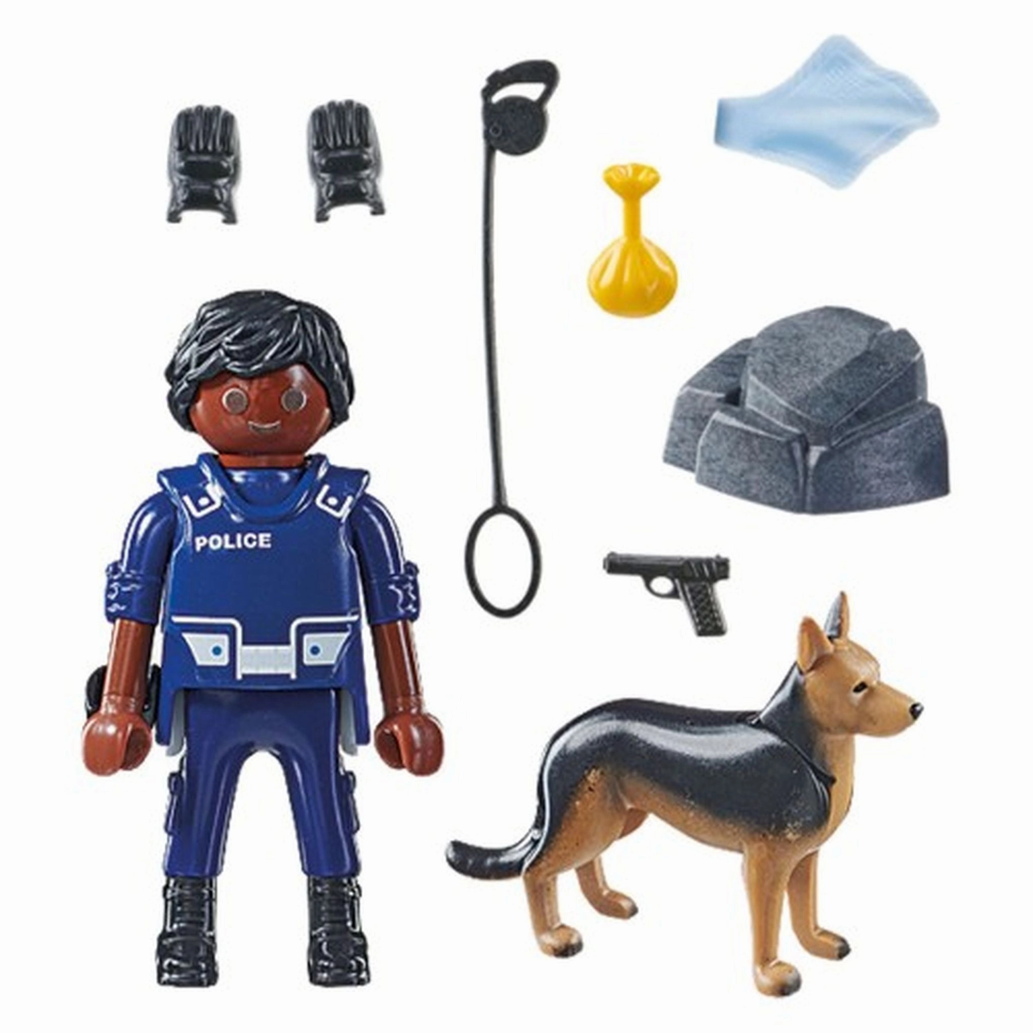 Playmobil Policeman With Sniffer Dog