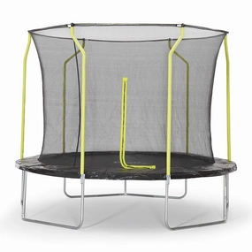 Plum 10ft Junior Trampoline and Enclosure with Safety Net - Indoor & Outdoor Trampoline for Ages 6-14 Years