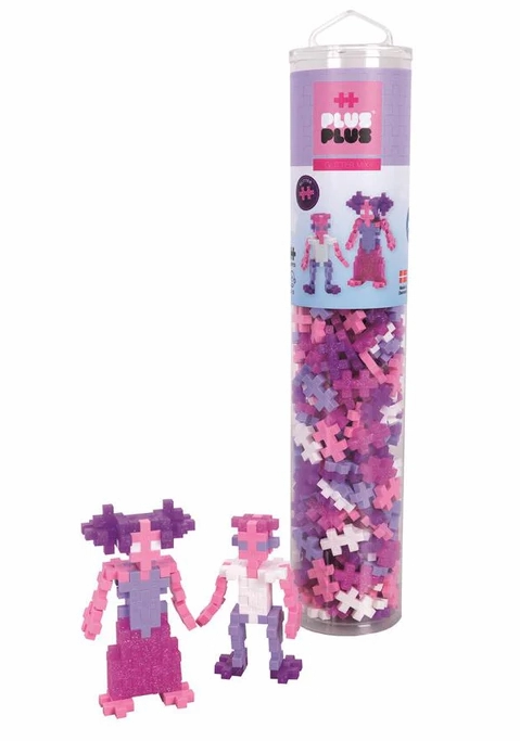 Plus Plus Glitter Mix - 240Pc Tube