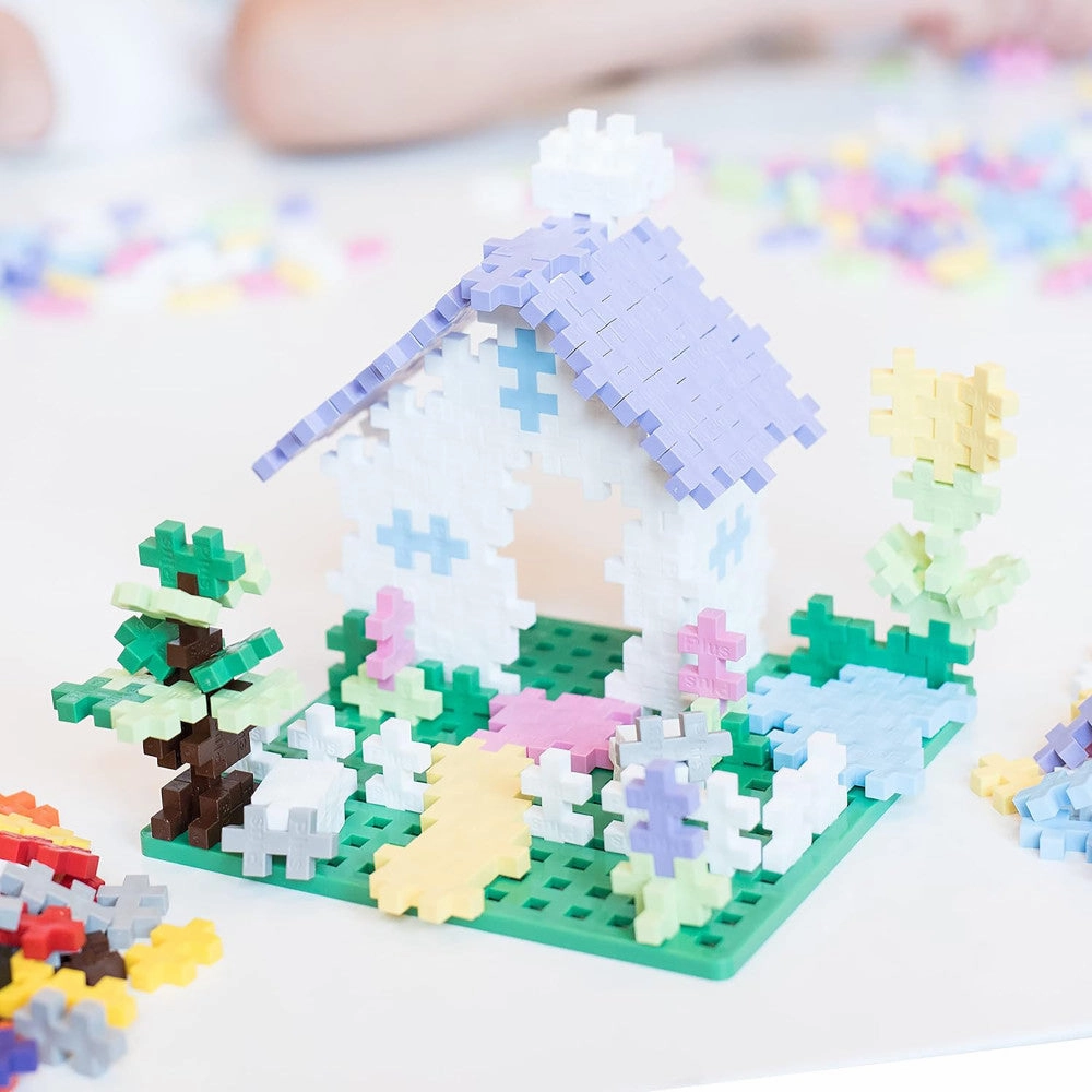 Plus-Plus Learn to Build Set - Pastel & Neon Mix, 400 Pieces - Ages 5 