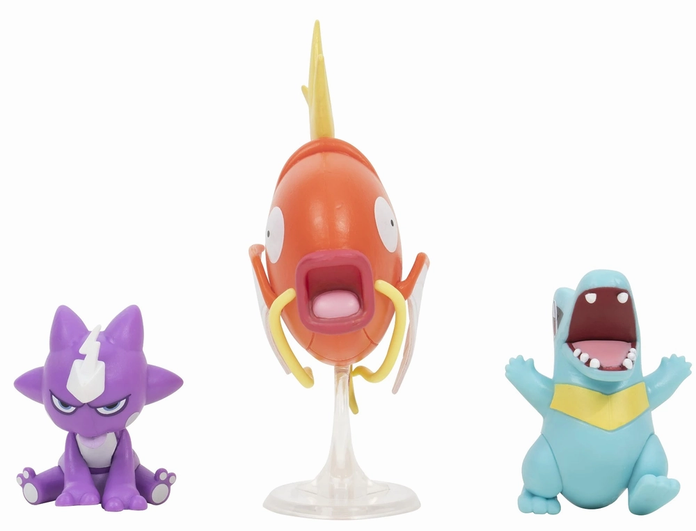 Pokemon Battle Figure Set 3 Pack Toxel   Totodile   Magikarp