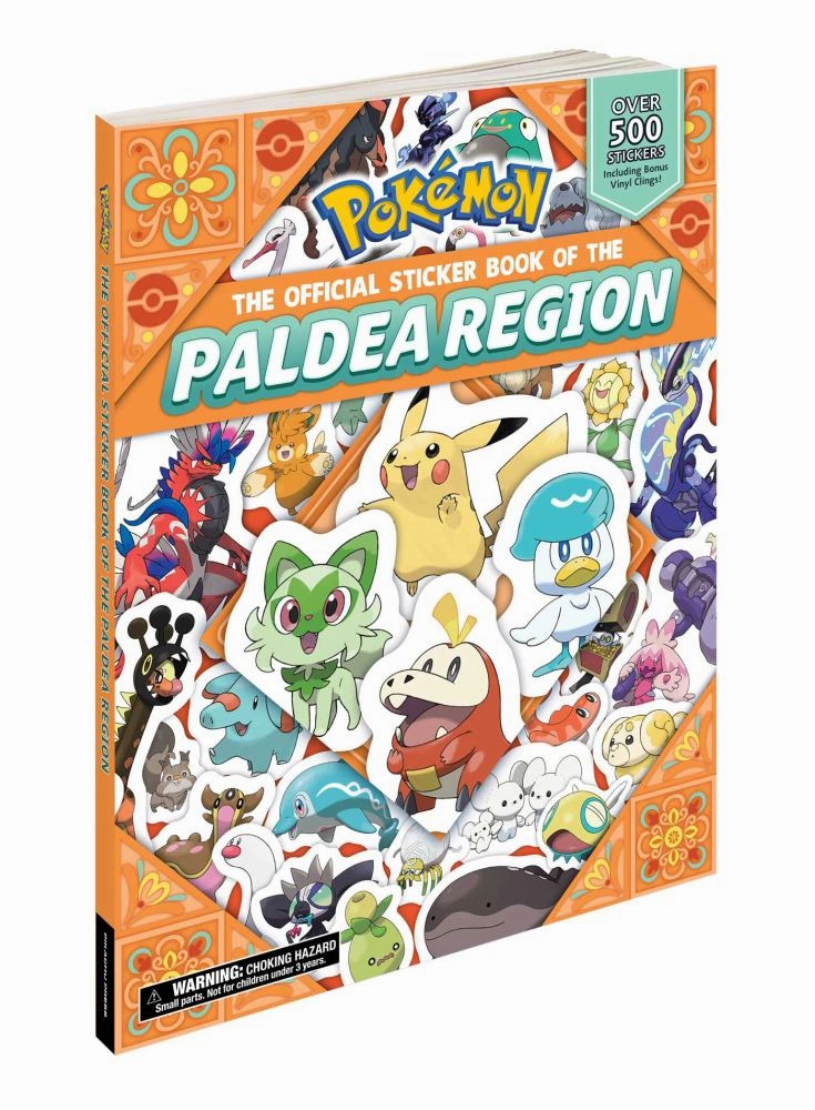 Pokemon Paldea Region Official Sticker Adventure Book