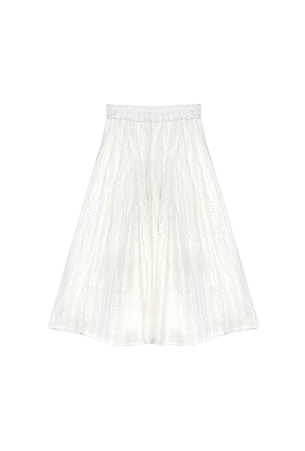 Polly Party Skirt - White Fringe
