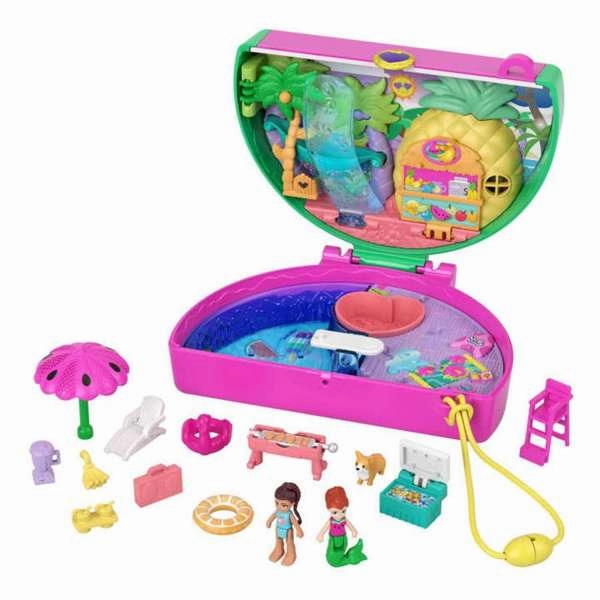 Polly Pocket Big Pocket World Watermelon Pool Party Compact