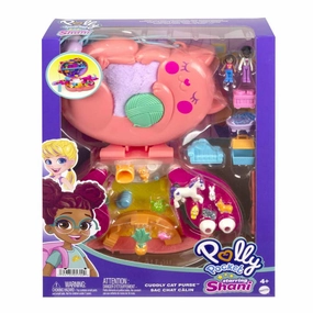 Polly Pocket Cuddly Cat Purse Wearable Compact