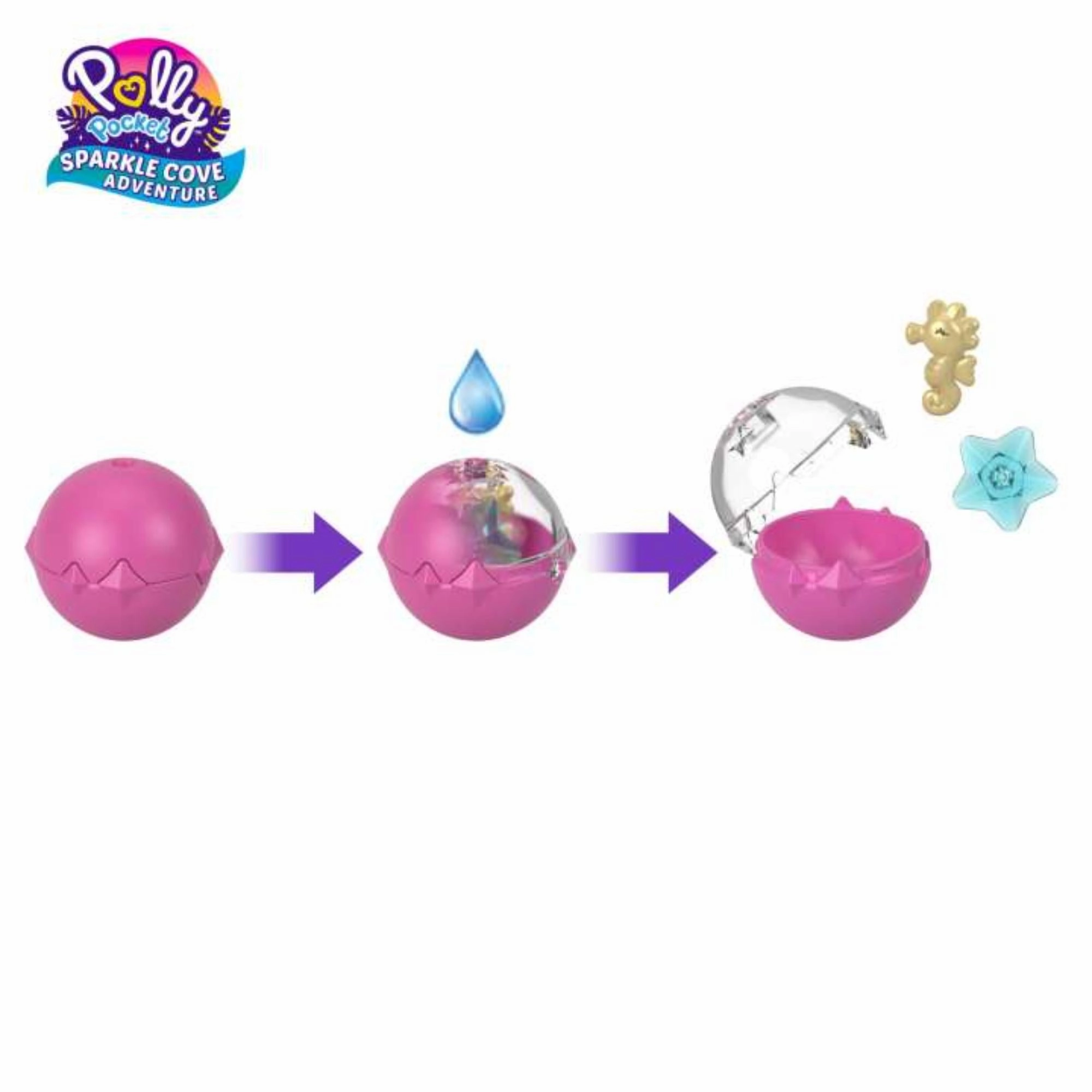 Polly Pocket Sparkle Cove Adventure Compact - Pink