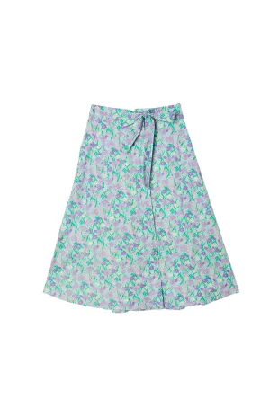 Poolside Wrap Skirt - Lilac Daisy