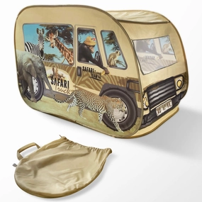 Pop It Up Safari Truck Tent - Wildlife Themed Playhouse